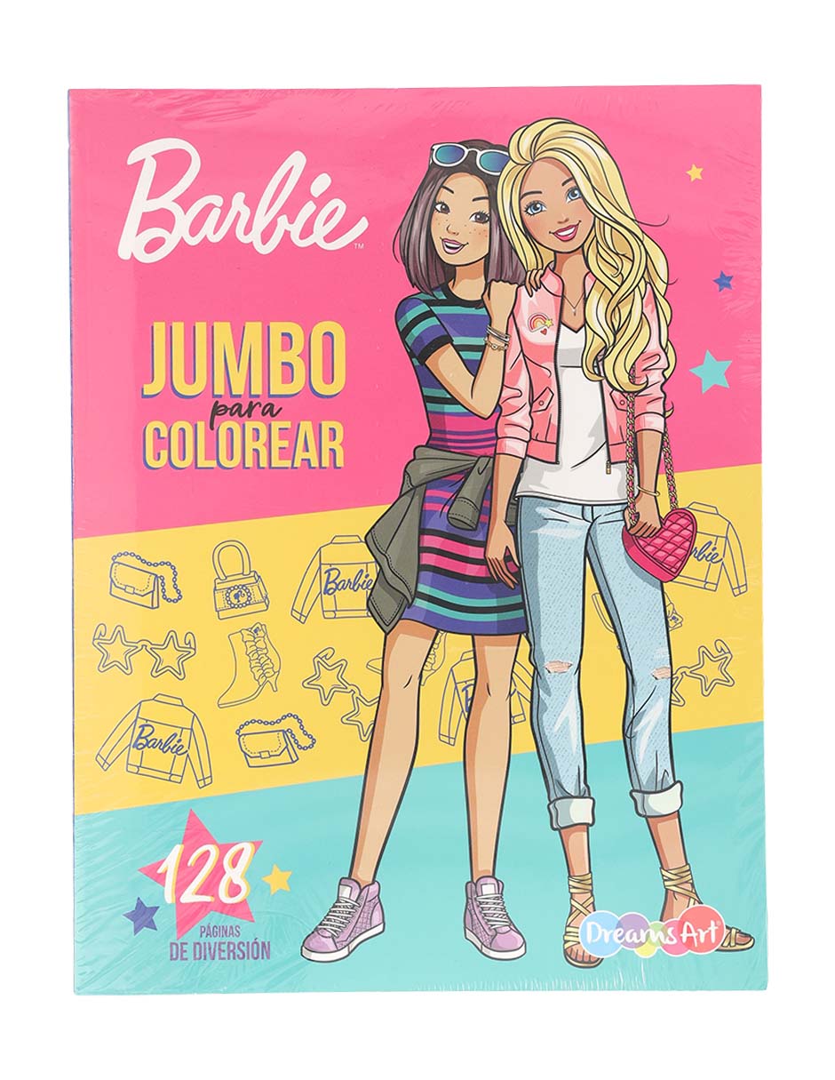 Libro Barbie jumbo para colorear de Dreams Art