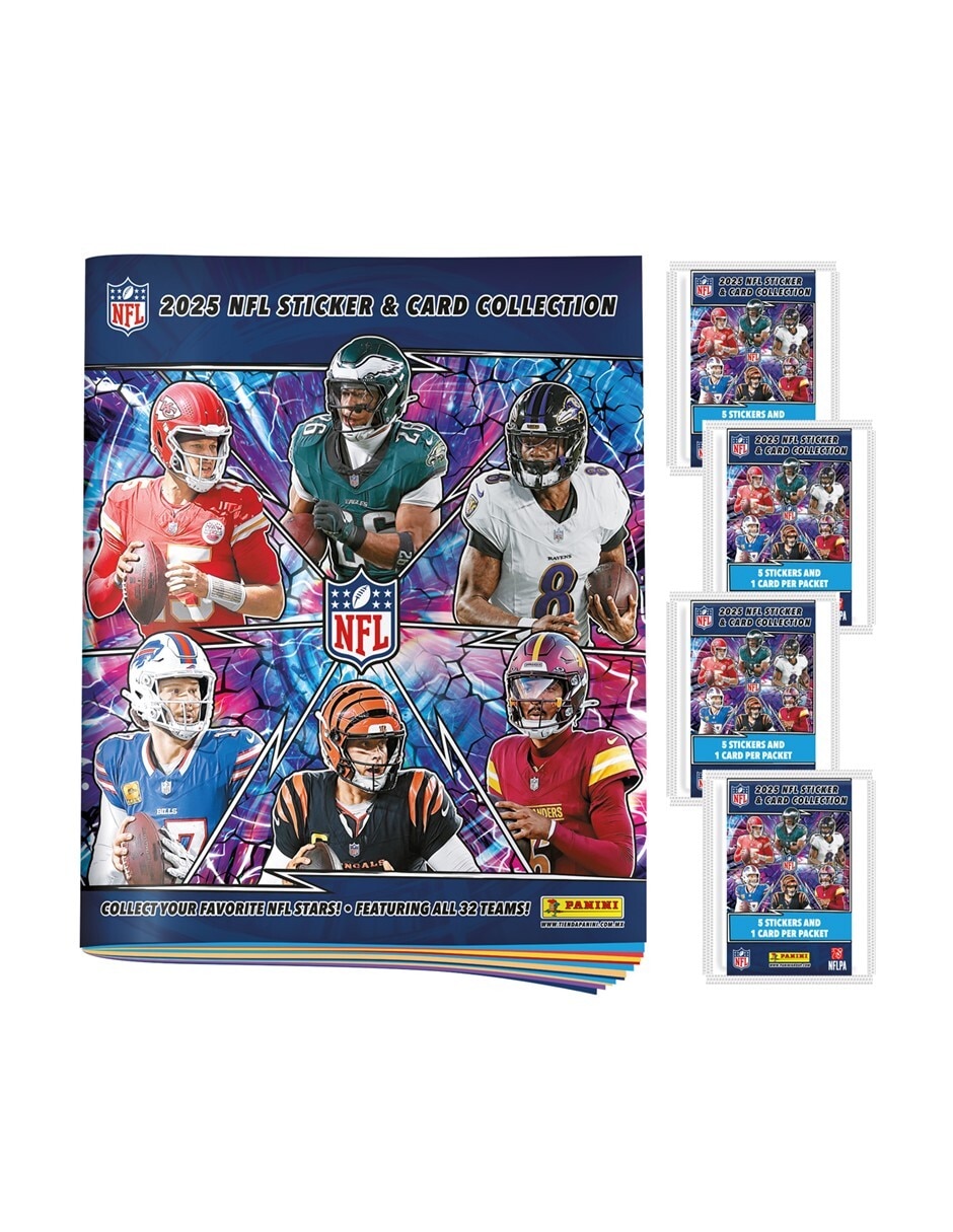 Álbum con estampas de NFL