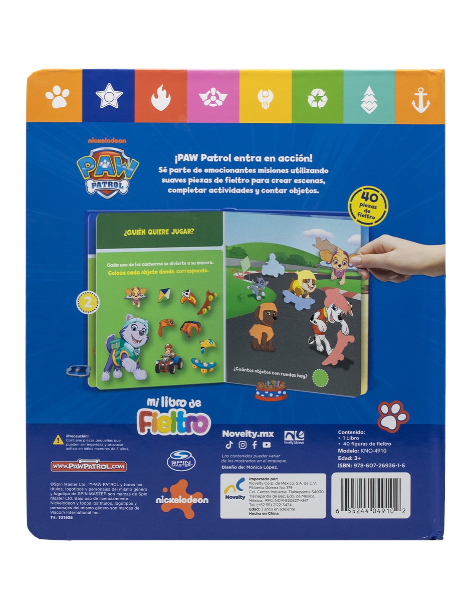 Libro Libro Preescolar de Fieltro de Paw Patrol de Ediciones 4