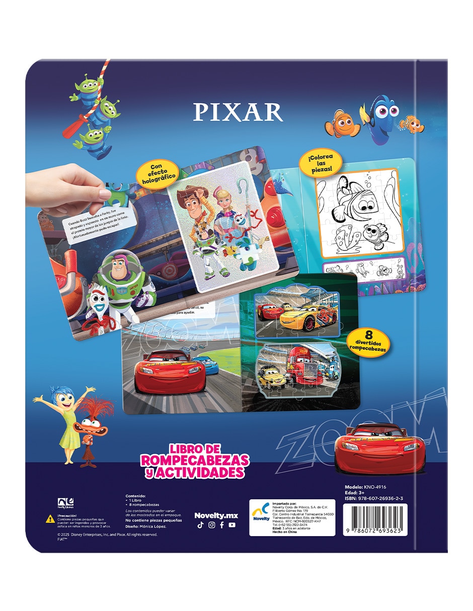 Libro Libro de Actividades con Rompecabezas Pixar de Ediciones 4