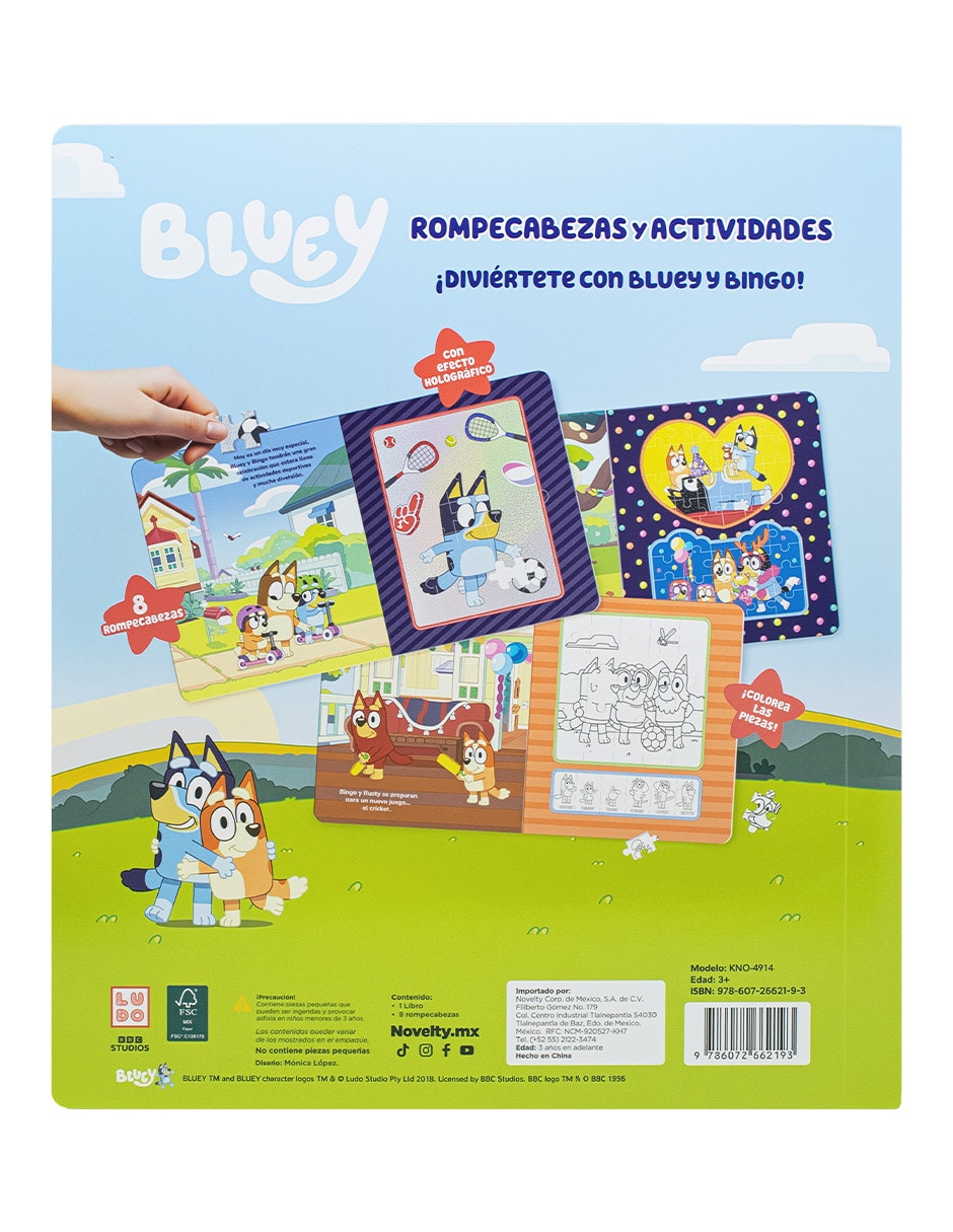 Libro Set de Rompecabezas y Actividades Bluey de Ediciones 4