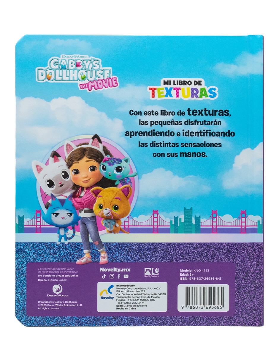 Libro Libro Preescolar de Texturas Gabby Dollhouse de Ediciones 4
