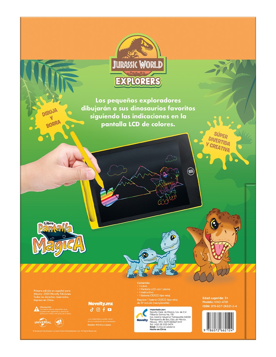 Libro Libro de Actividades con Pantalla Mágica Jurassic Explorers de Ediciones 2