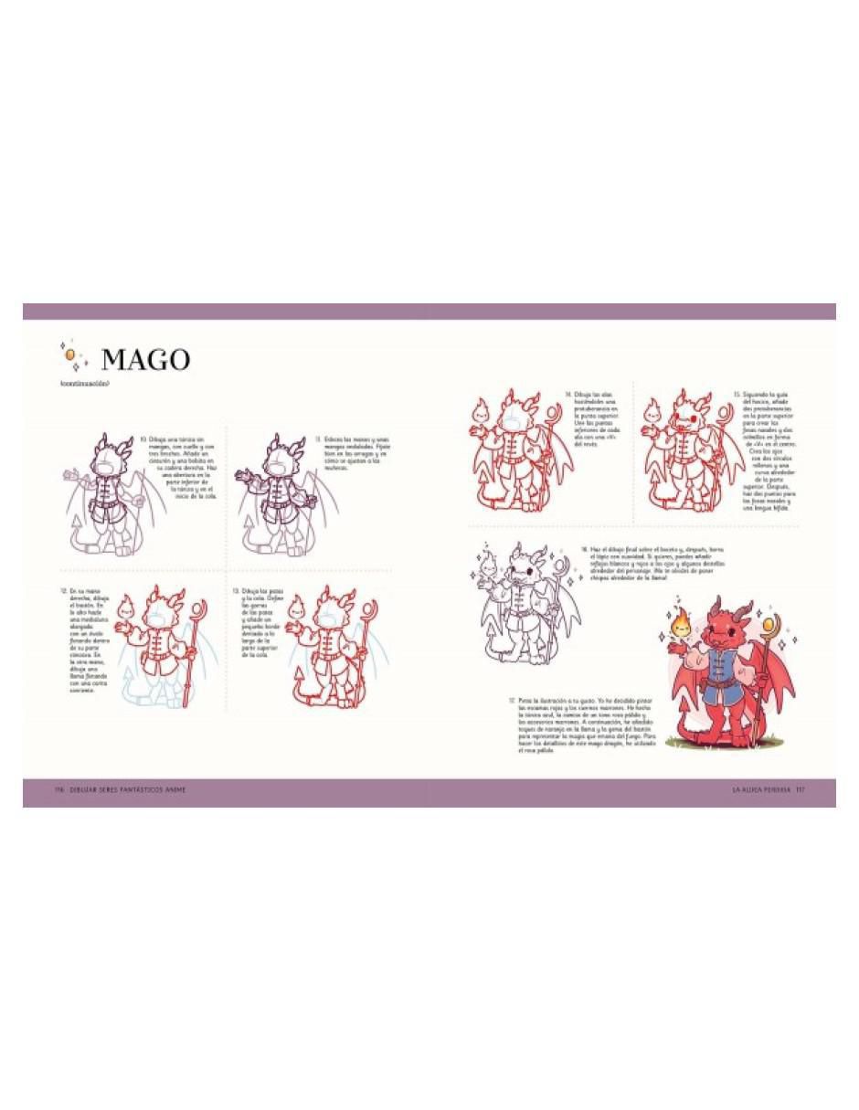 Libro Dibujar Seres Fantásticos Anime de Lord Naomi 3