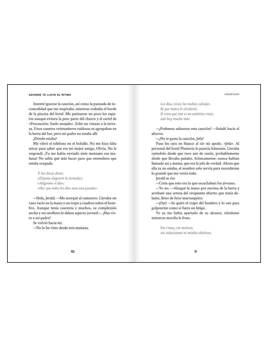 Libro A Donde Te Lleve El Ritmo de Dass Sarah 2