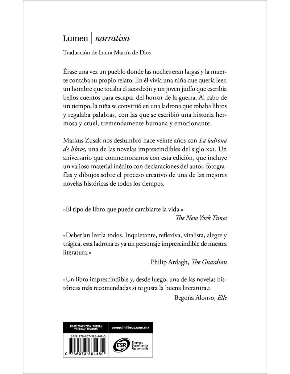 Libro La Ladrona de Libros de Markus Zusak 2