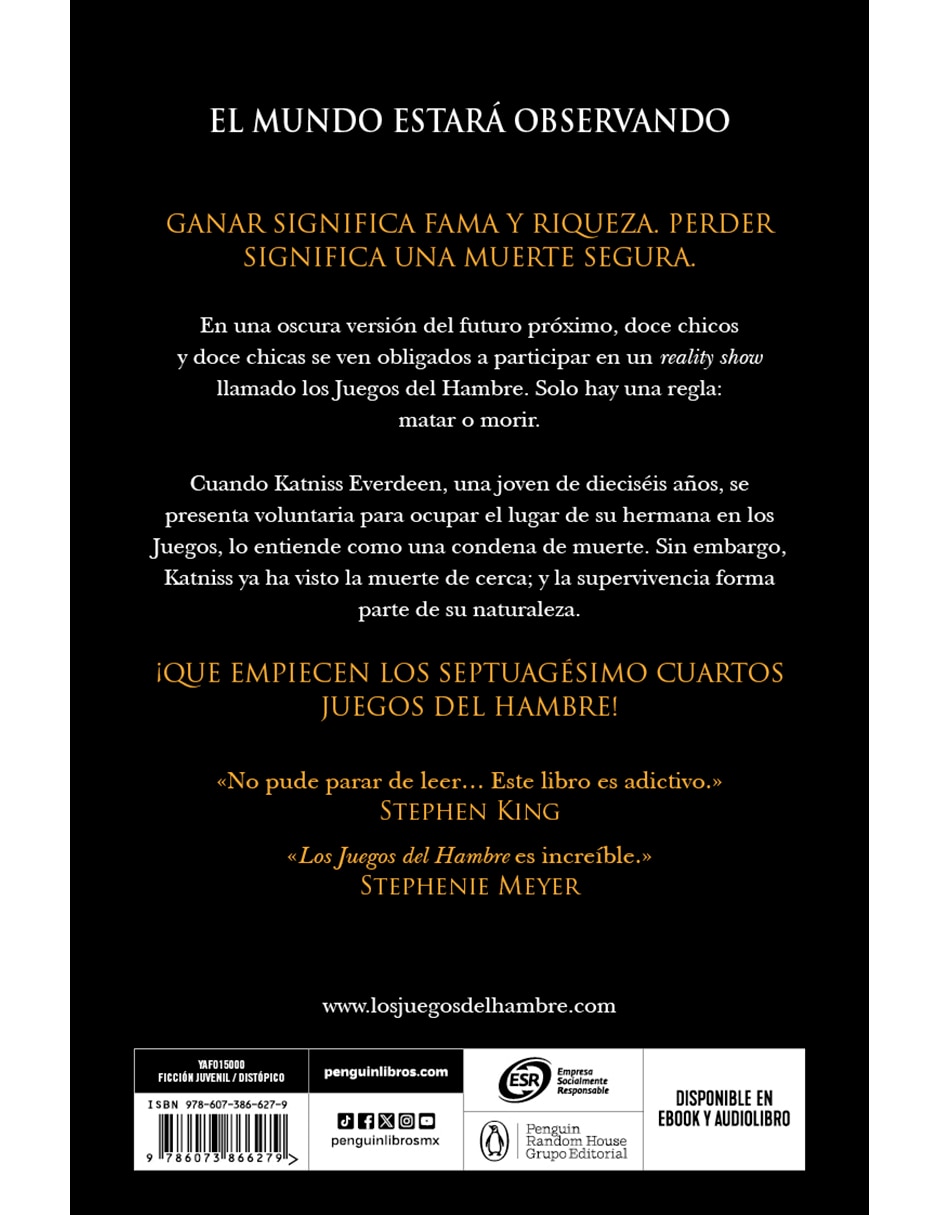 Libro Los Juegos Del Hambre 1 - Los Juegos Del Hambre de Suzanne Collins 2