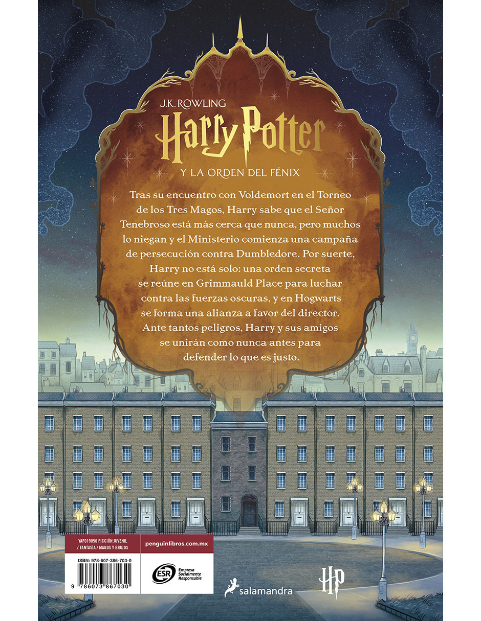 Libro Harry Potter y la Orden Del Fenix de J.K. Rowling 2