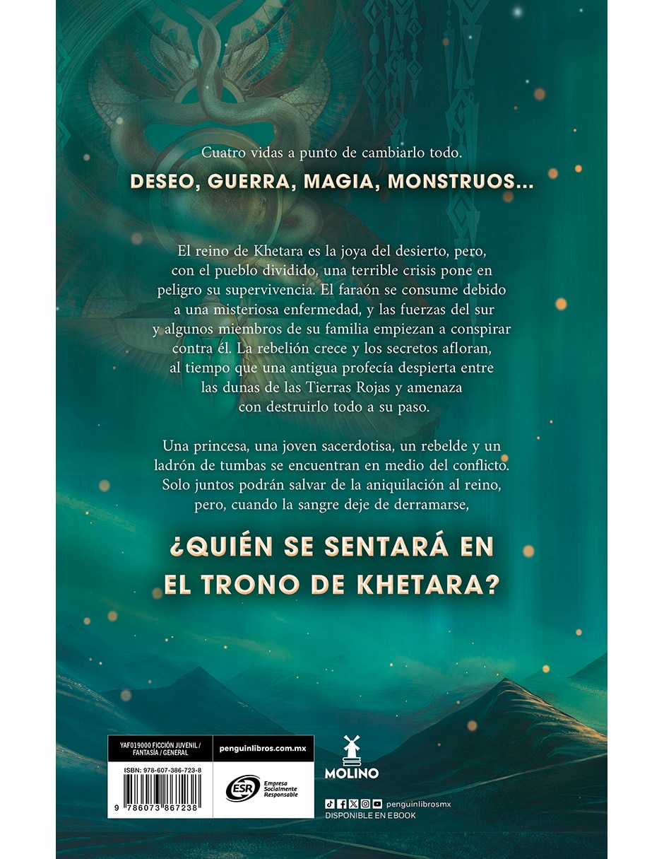 Libro Su Rostro Es el Sol (El Trono de Khetara 1) de Michelle Jabès Corpora 2