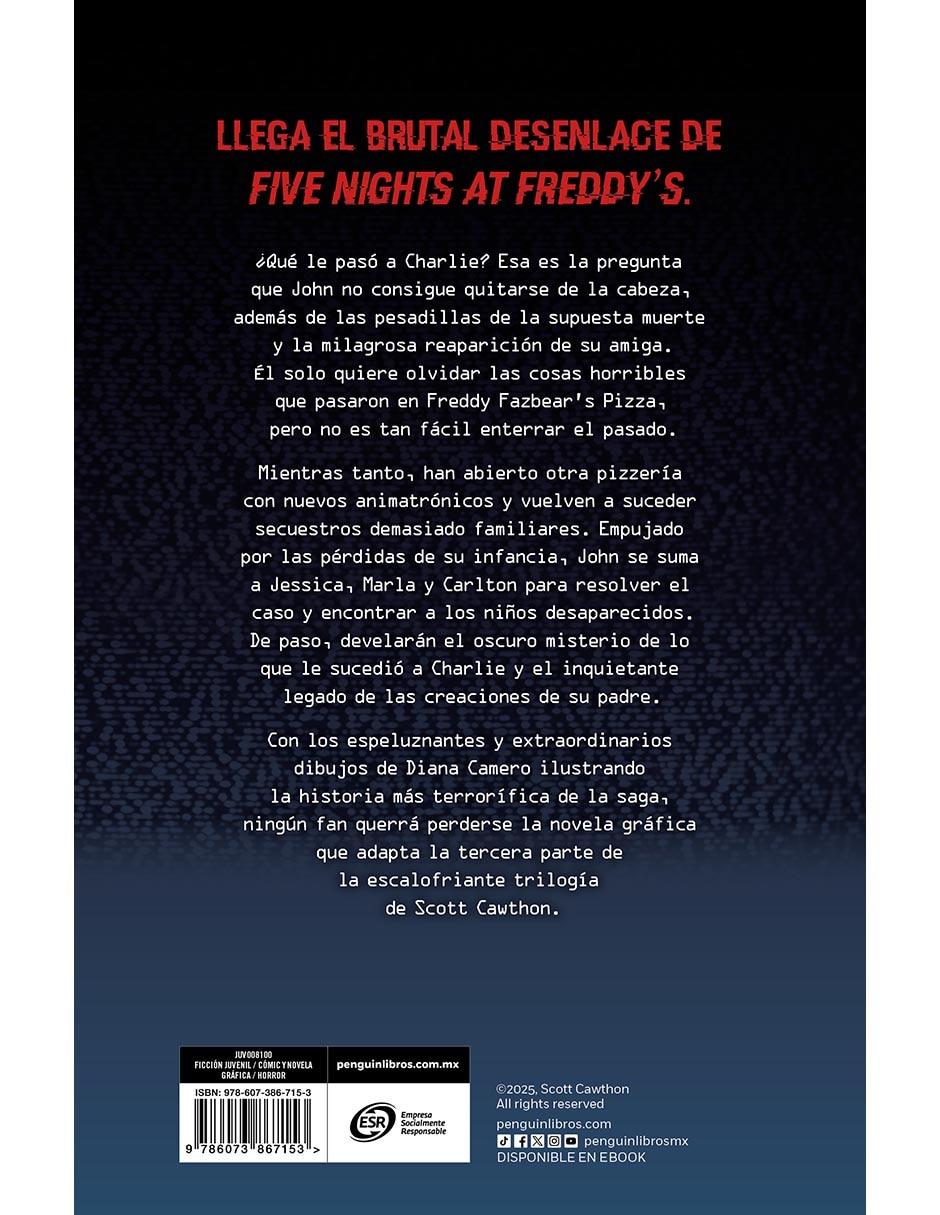 Libro Five Nights at Freddy's. La Novela Grafica 3 - El Cuarto Armario de Scott Cawthon 2