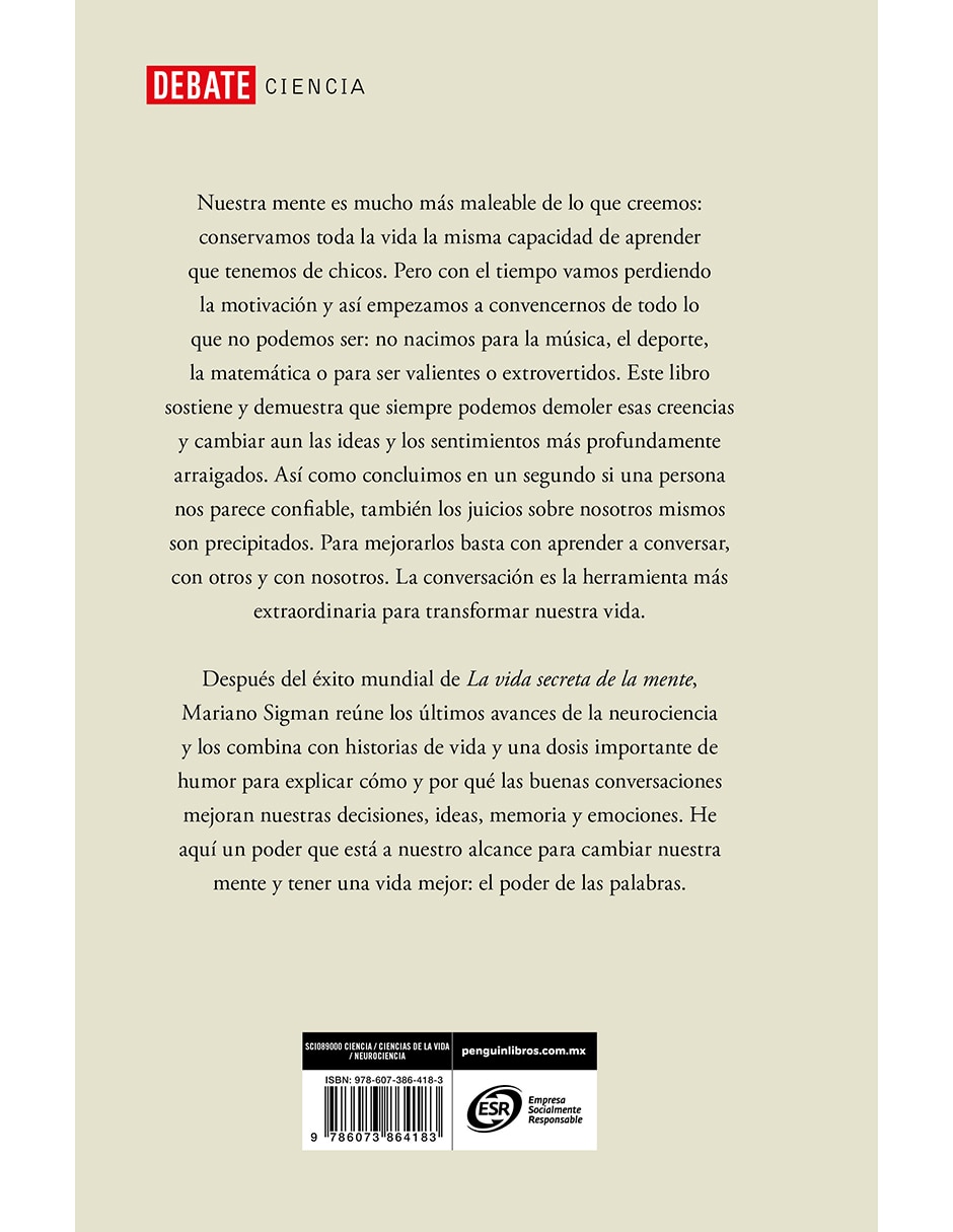 Libro El Poder de Las Palabras de Mariano Sigman 2
