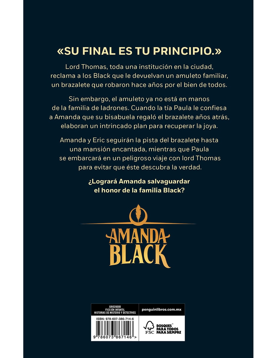 Libro Amanda Black 2 - el Amuleto Perdido de Juan Gomez-Jurado y Bárbara Montes 2