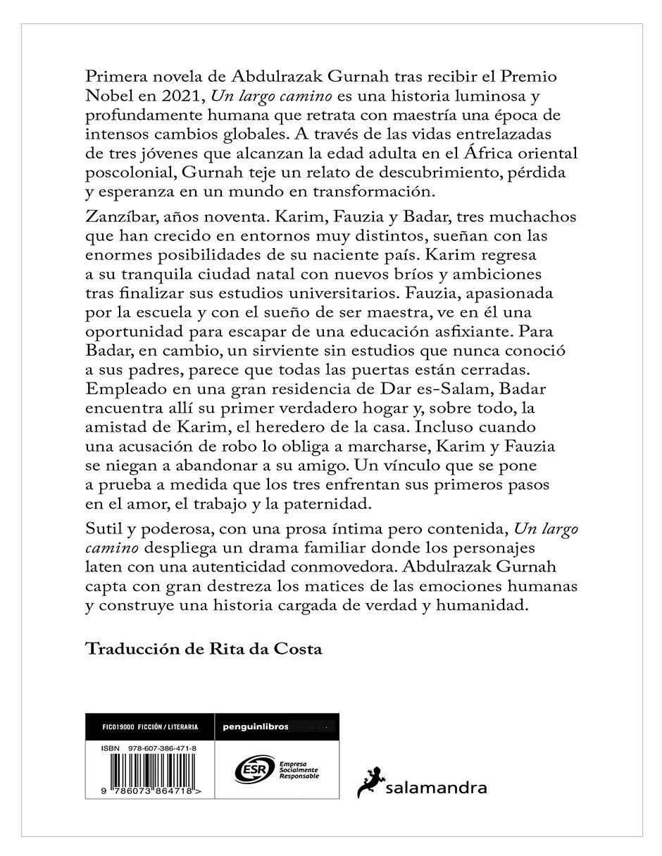 Libro Un largo camino de Abdulrazak Gurnah 3