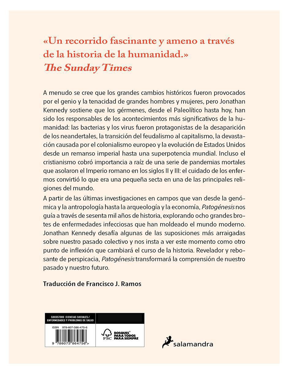 Libro Patogénesis Una Historia del Mundo en Ocho Plagas de Jonathan Kennedy 3