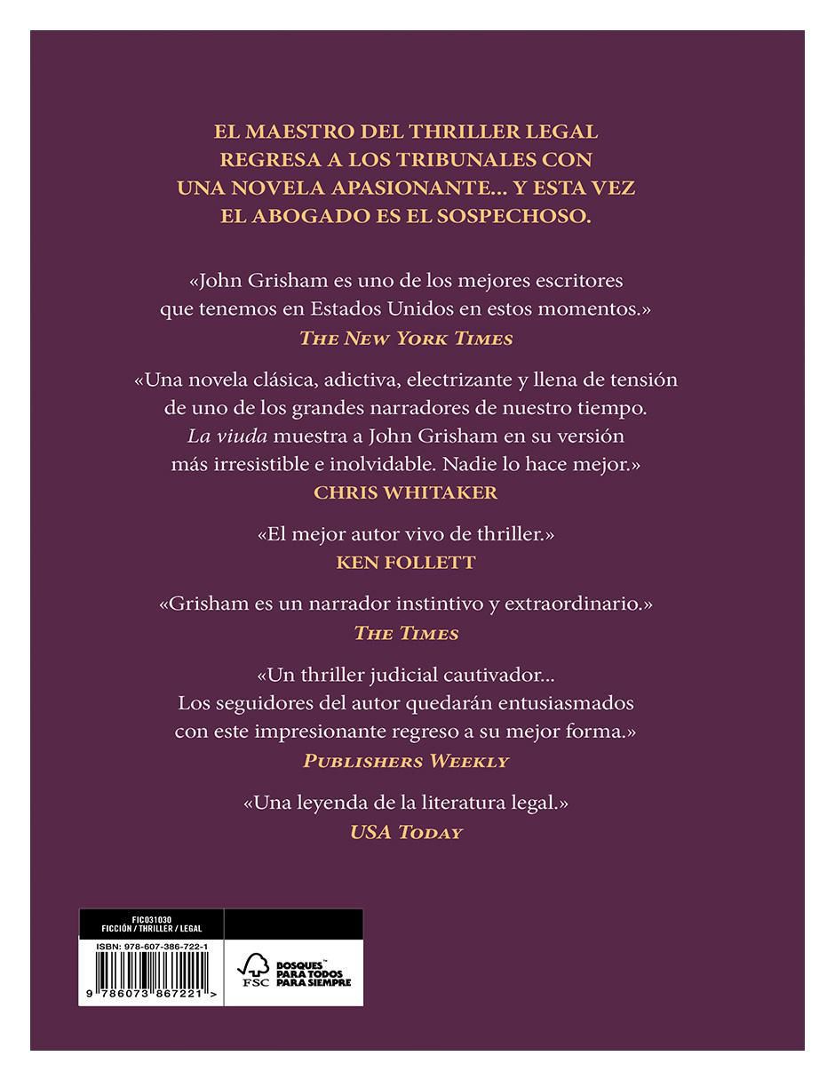 Libro La viuda de John Grisham 3