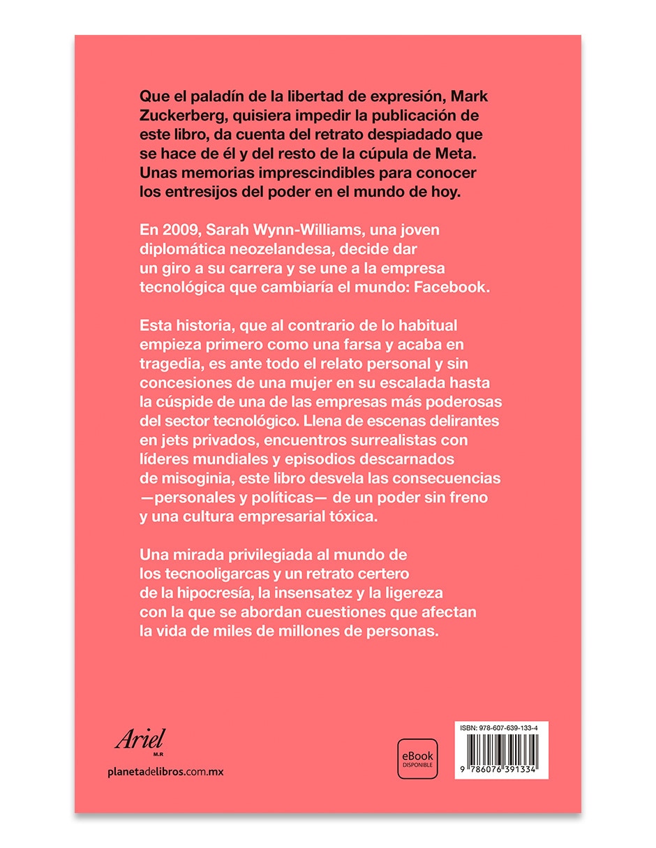 Libro Los Irresponsables de Sarah Wynn-Williams 2