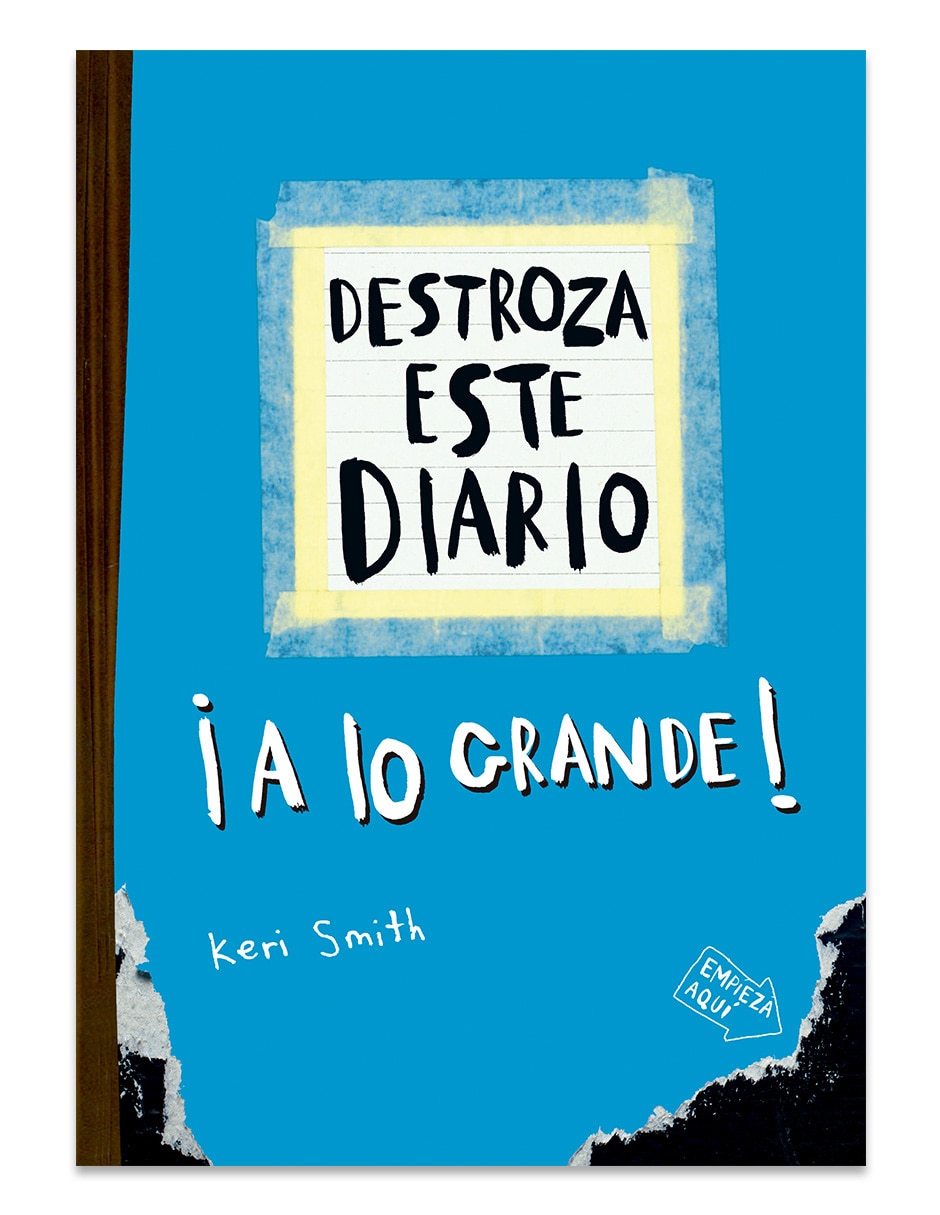 Libro Destroza Este Diario. A Lo Grande - Azul Flúor de Keri Smith