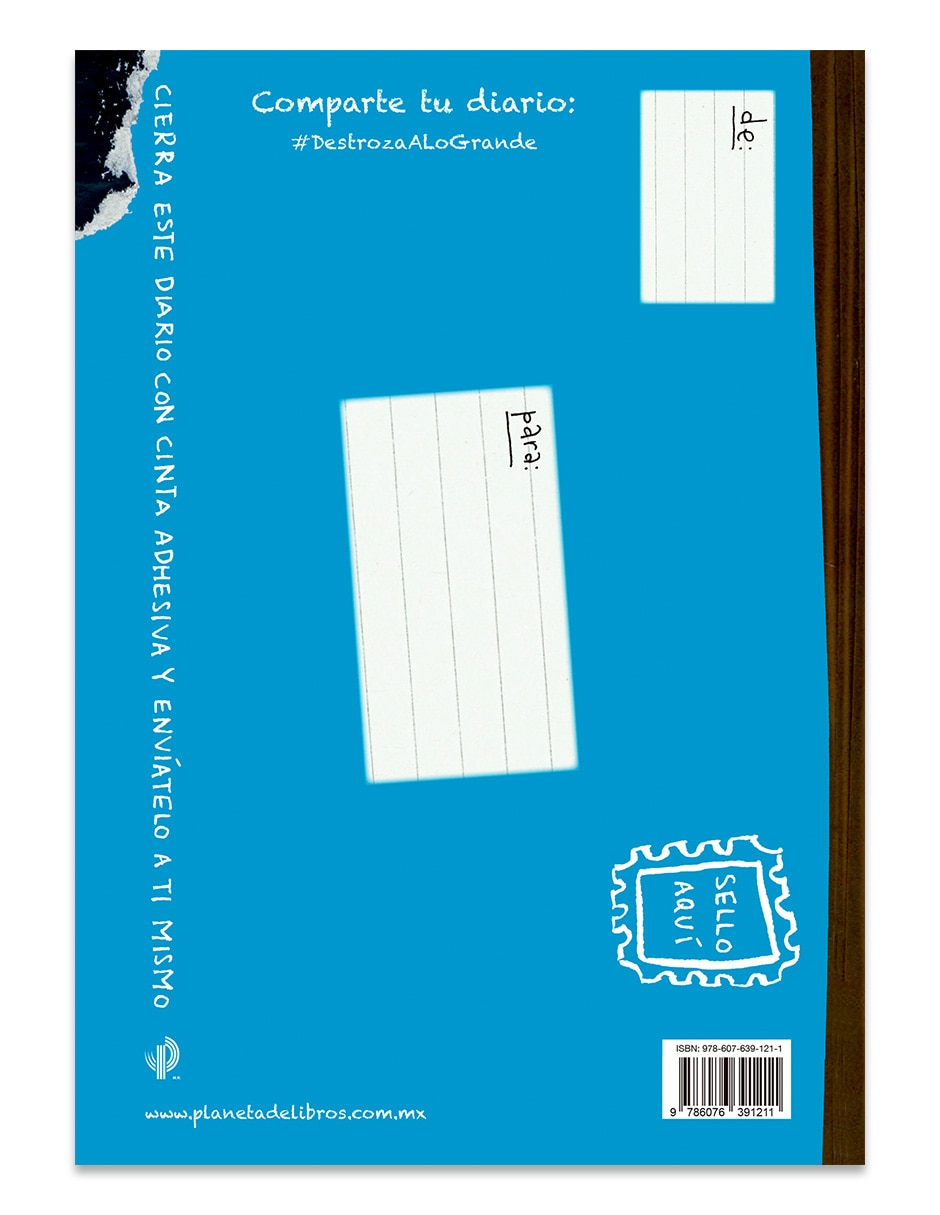 Libro Destroza Este Diario. A Lo Grande - Azul Flúor de Keri Smith 2