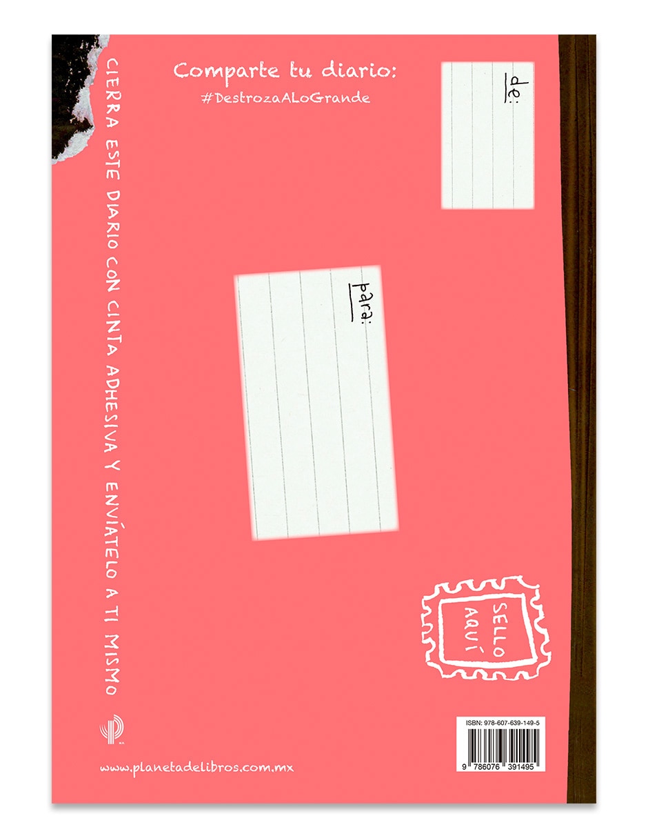 Libro Destroza Este Diario. A Lo Grande - Naranja Flúor de Keri Smith 2
