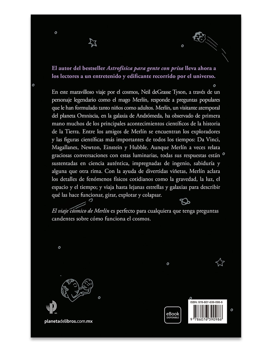 Libro El Viaje Cósmico De Merlín de Neil Degrasse Tyson 2