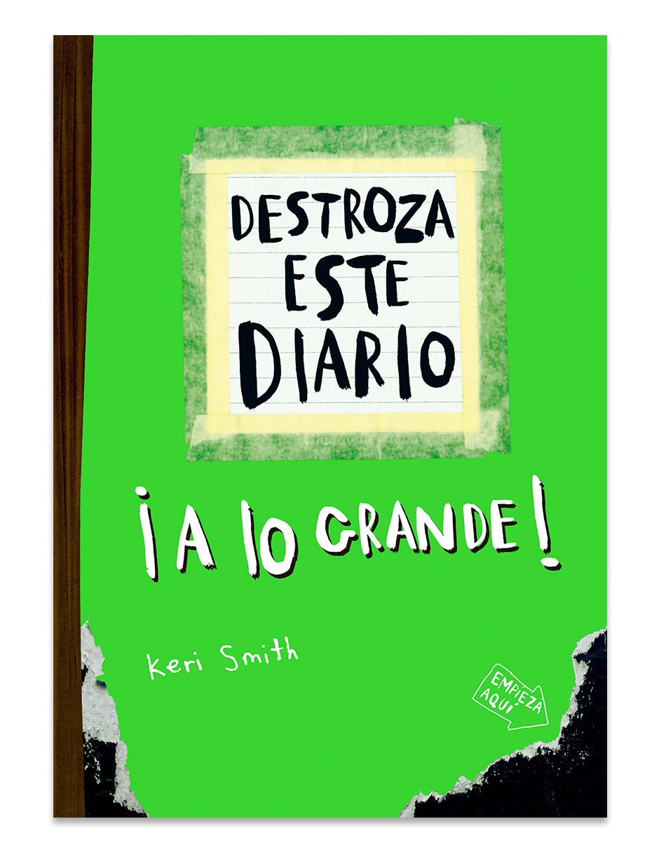Libro Destroza Este Diario. A Lo Grande - Verde Flúor de Keri Smith Libro Destroza Este Diario. A Lo Grande - Verde Flúor de Keri Smith