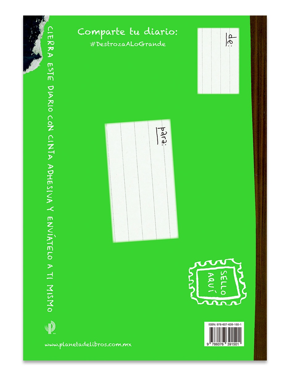 Libro Destroza Este Diario. A Lo Grande - Verde Flúor de Keri Smith 2
