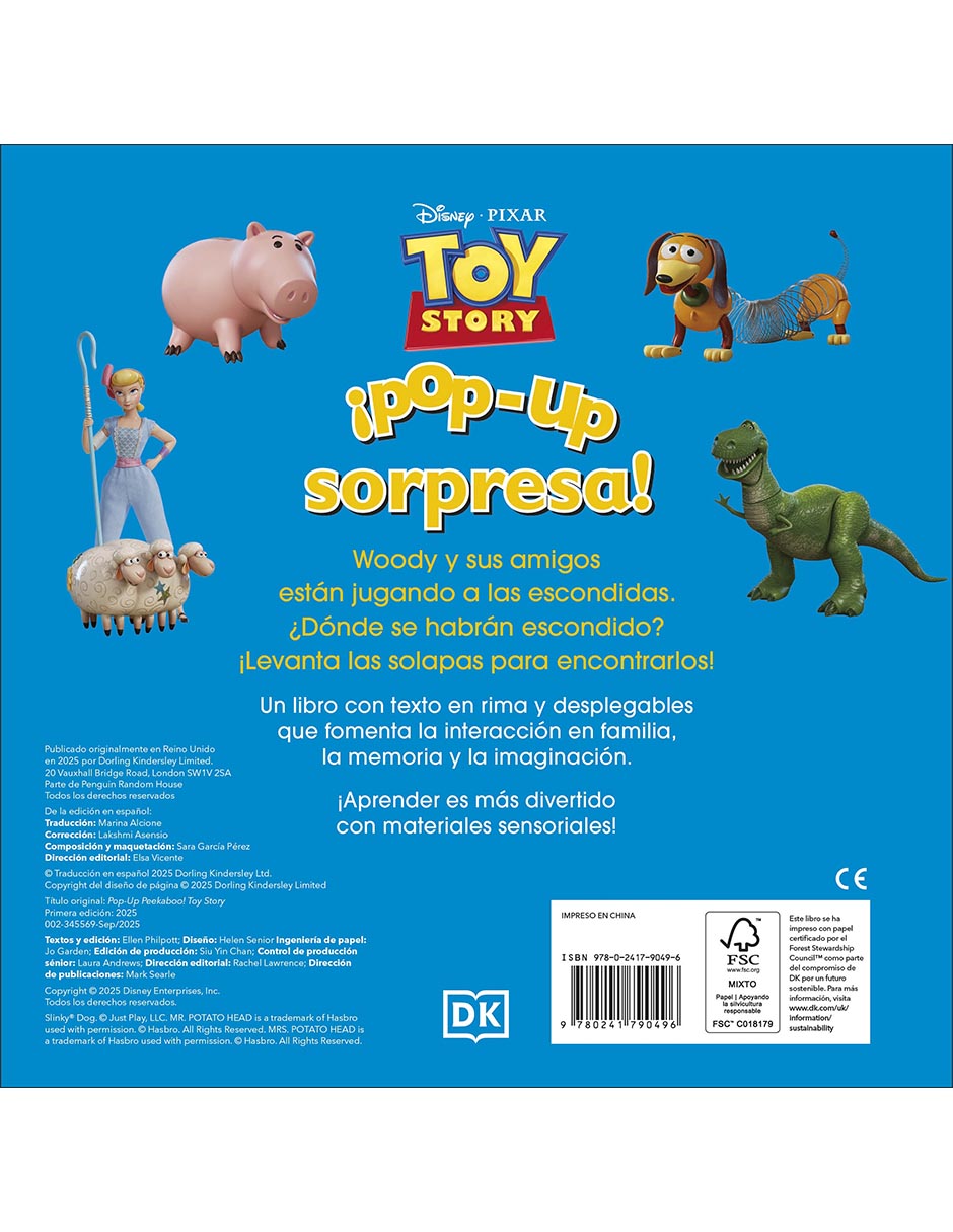 Libro Toy Story ¡pop-up sorpresa! de 2