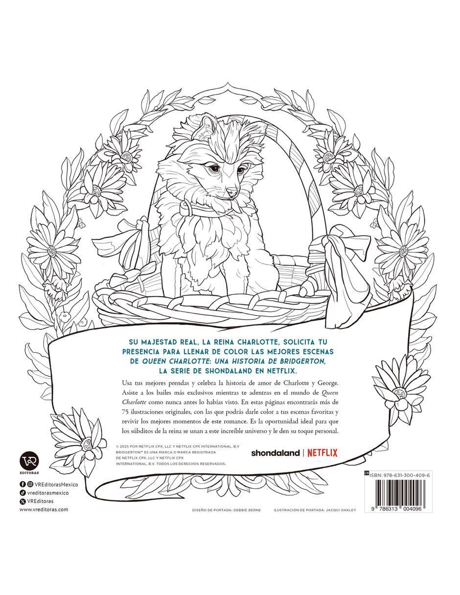 Libro Queen Charlotte: Una Historia De Bridgerton. El Libro Oficial Para Colorear de Vr Editoras
