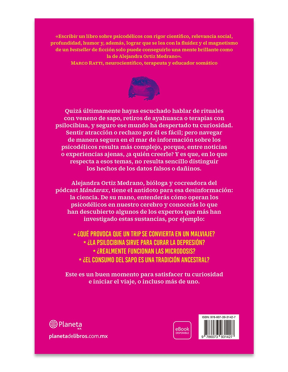 Libro Un Trip De Ciencia Psicodélica de Alejandra Ortiz Medrano 2