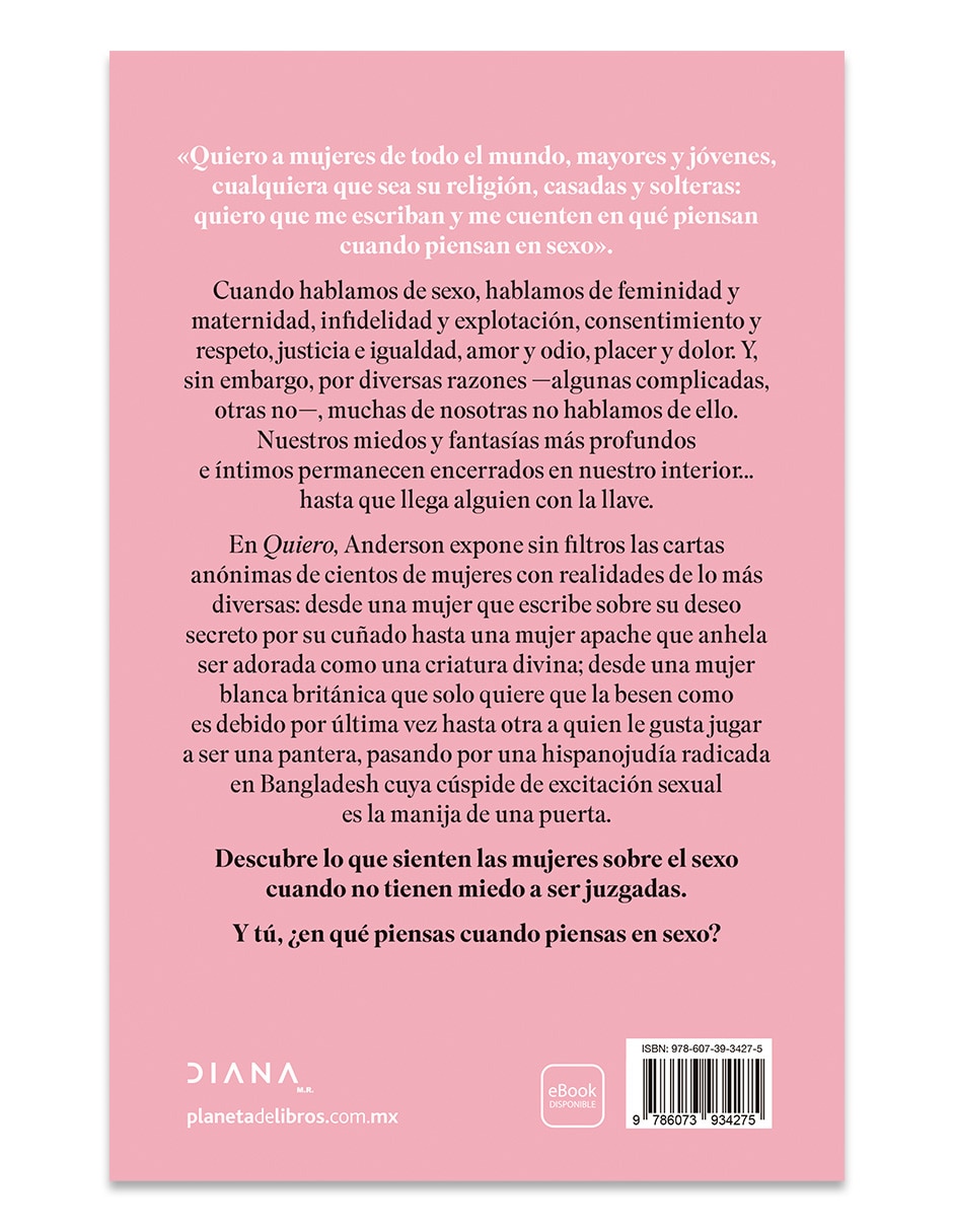 Libro Quiero de Gillian Anderson 2