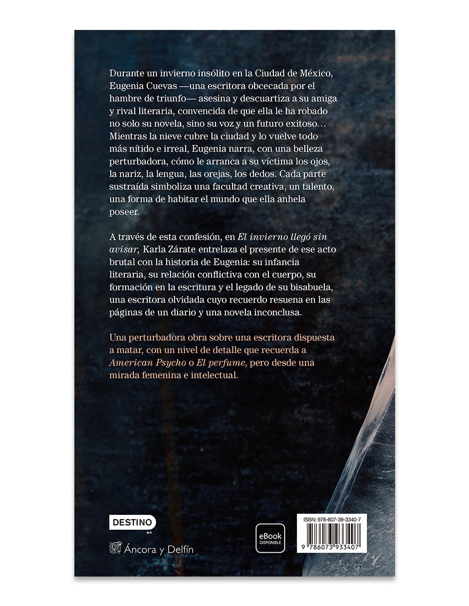 Libro El Invierno Llego Sin Avisar de Karla Zarate 2