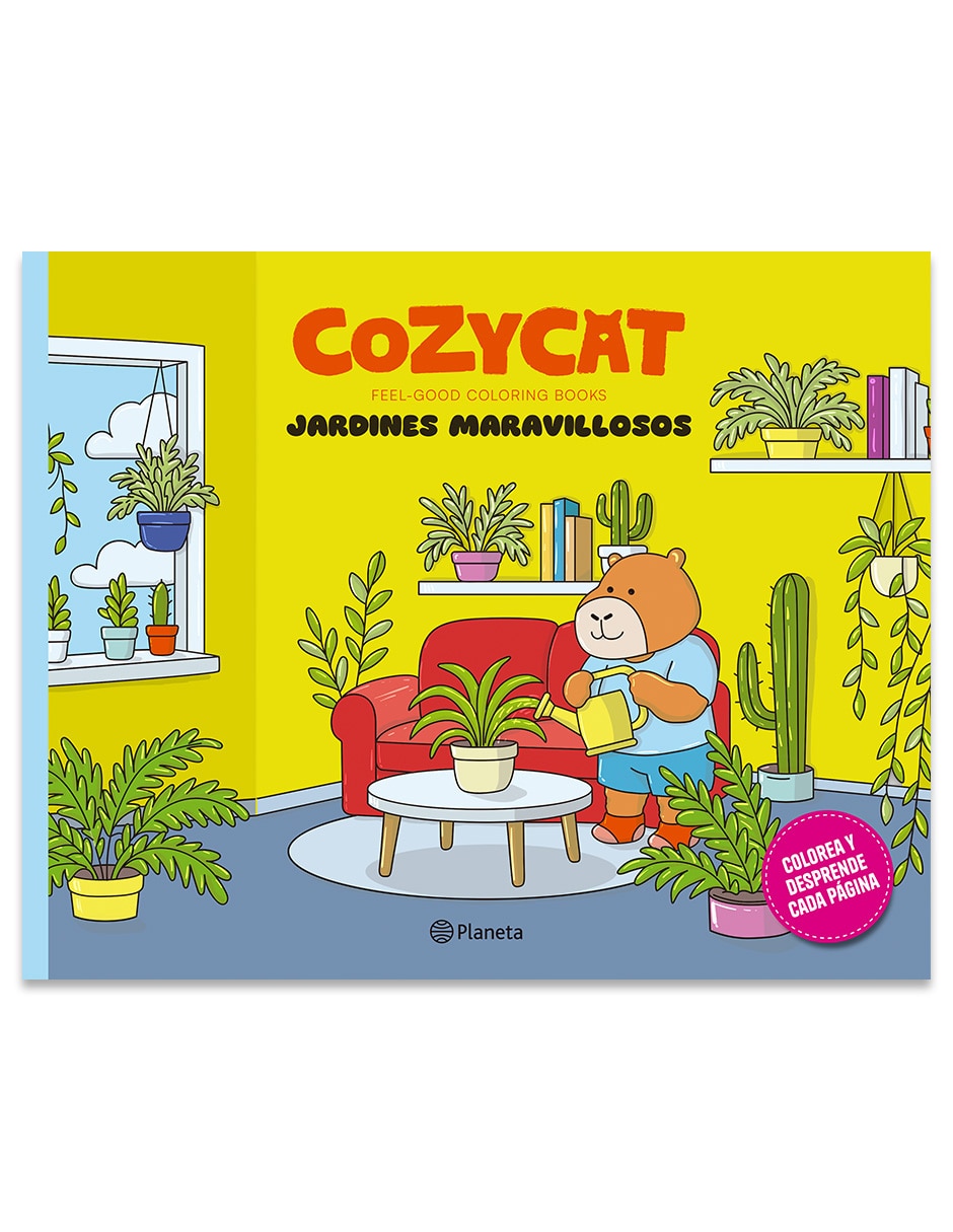 Libro Cozy Cat 5 Jardines Maravillosos de Estudio Pe Sac