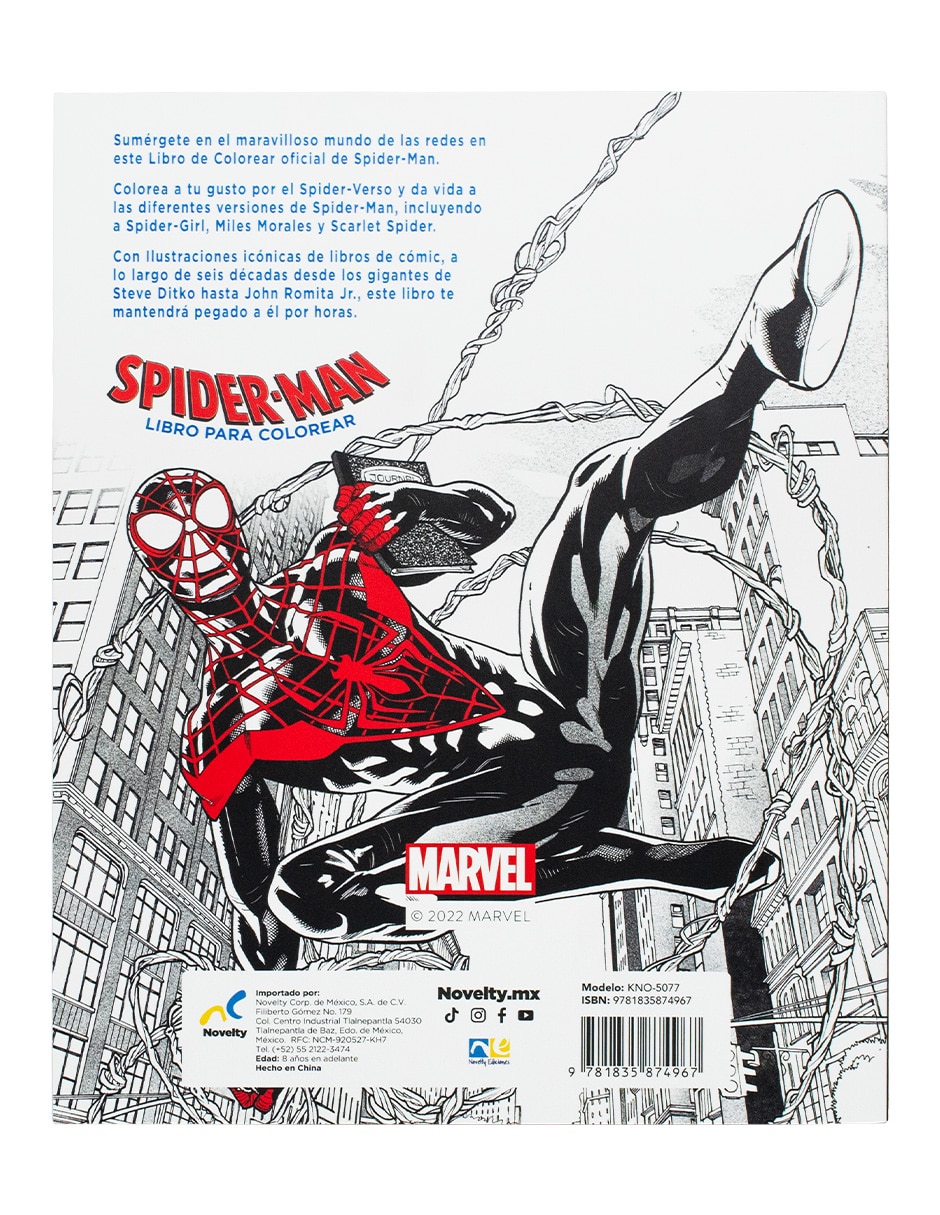 Libro para colorear Spiderman de Ediciones 3