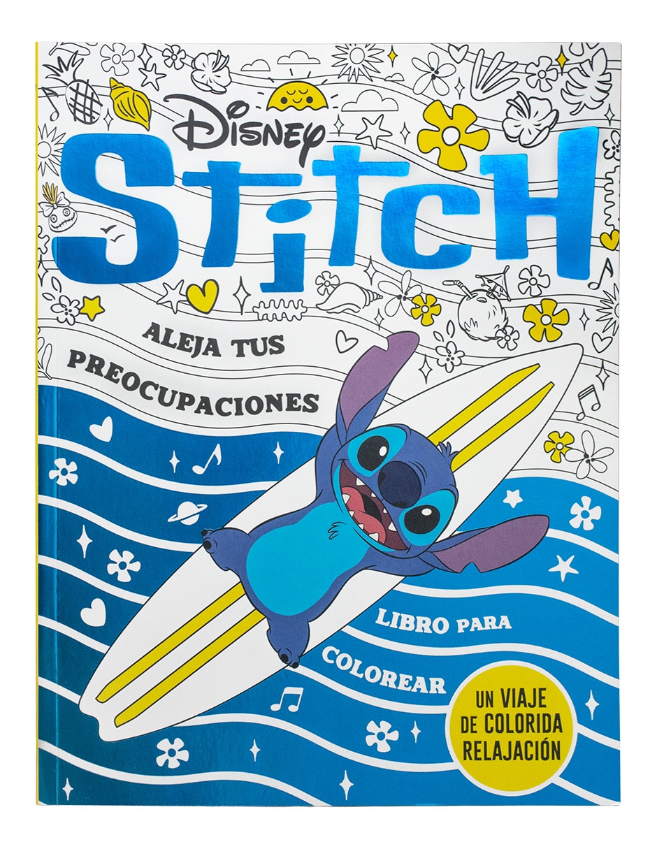 Libro para colorear Disney Stitch Aleja tus preocupaciones de 3
