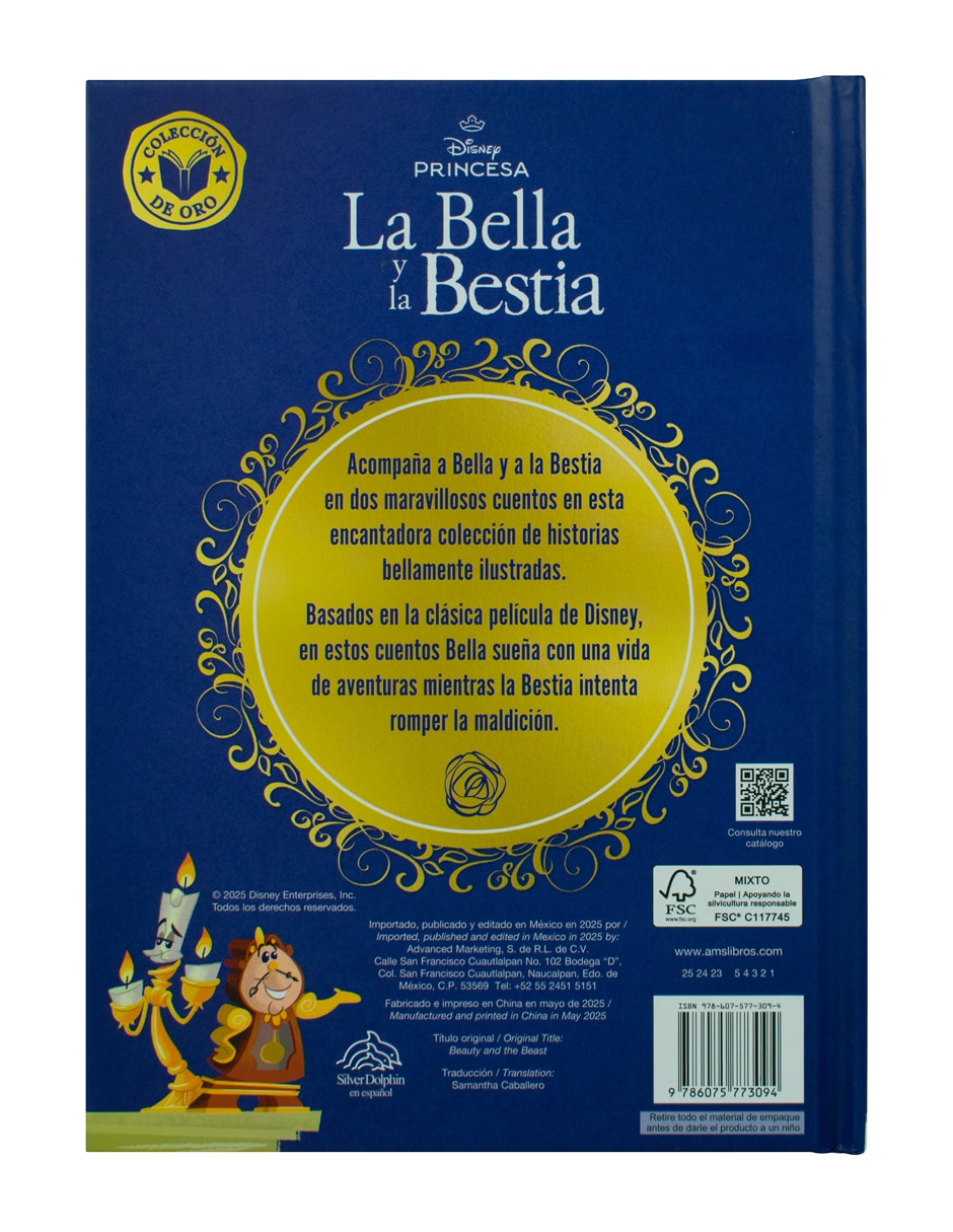 Disney Colección de Oro La Bella y La Bestia de Silver Dolphin 2