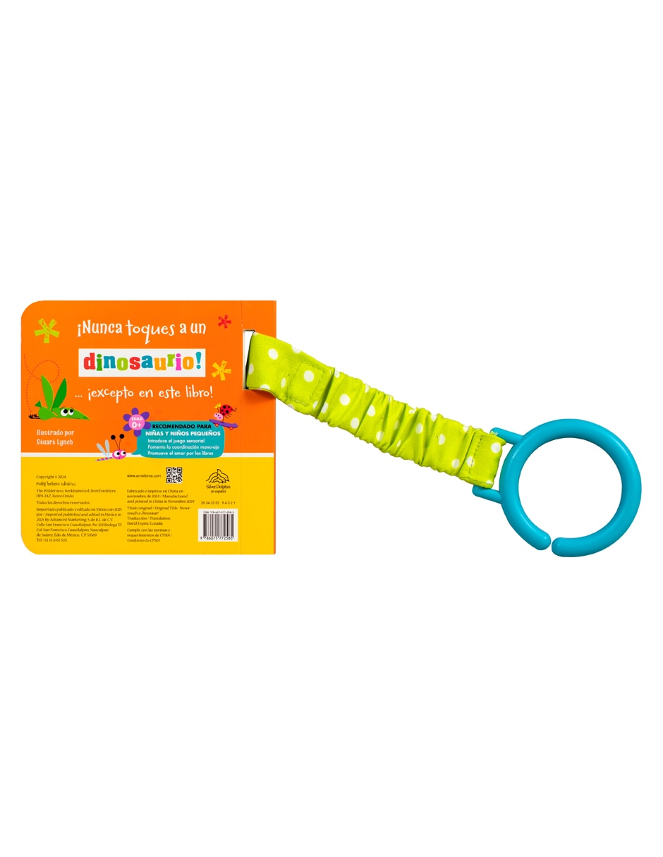 ¡Libro Para Carriola Nunca Toques A Un Dinosaurio! de Silver Dolphin 2