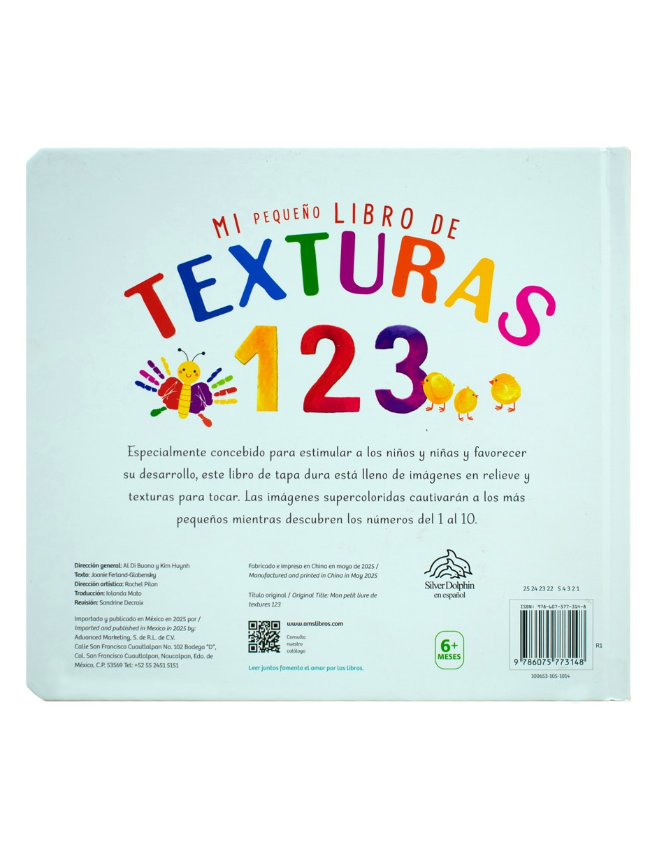 Mi Pequeño Libro de Texturas 123 de Silver Dolphin 2