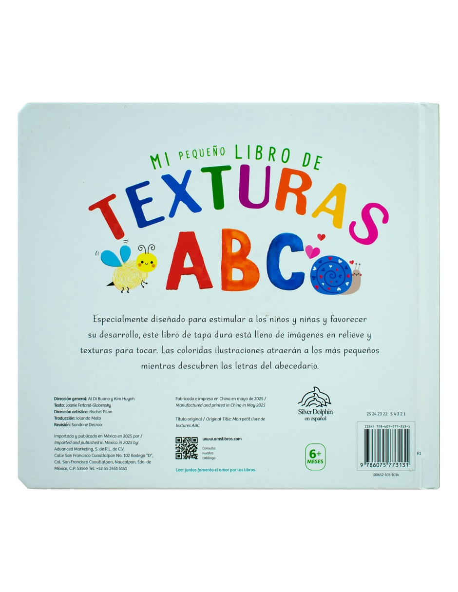 Mi Pequeño Libro de Texturas ABC de Silver Dolphin 2