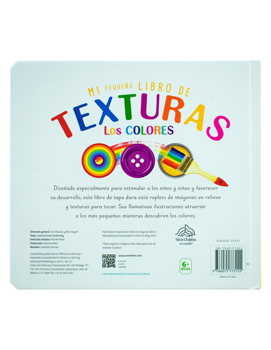 Mi Pequeño Libro de Texturas Los Colores de Silver Dolphin 2