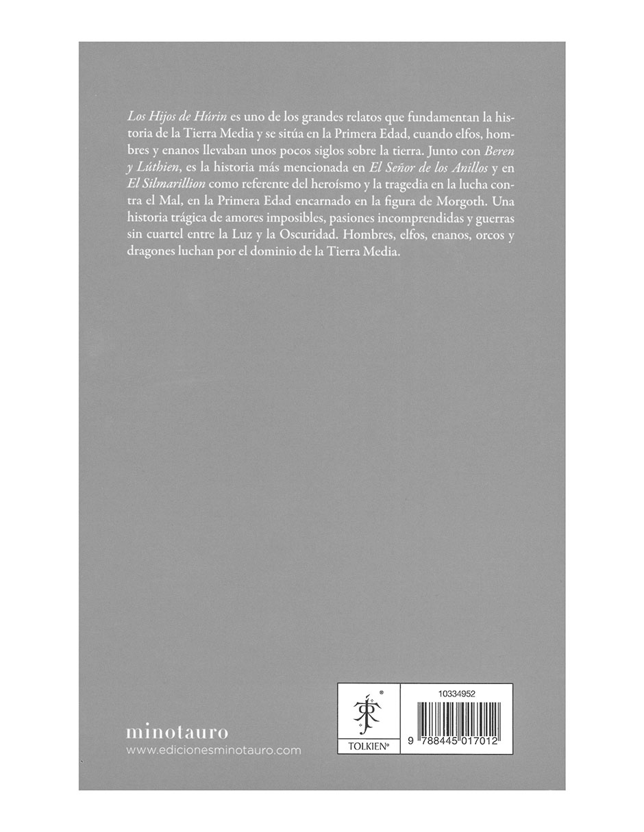 Libro Los Hijos De Hurin Rustica de J.R.R. Tolkien 2