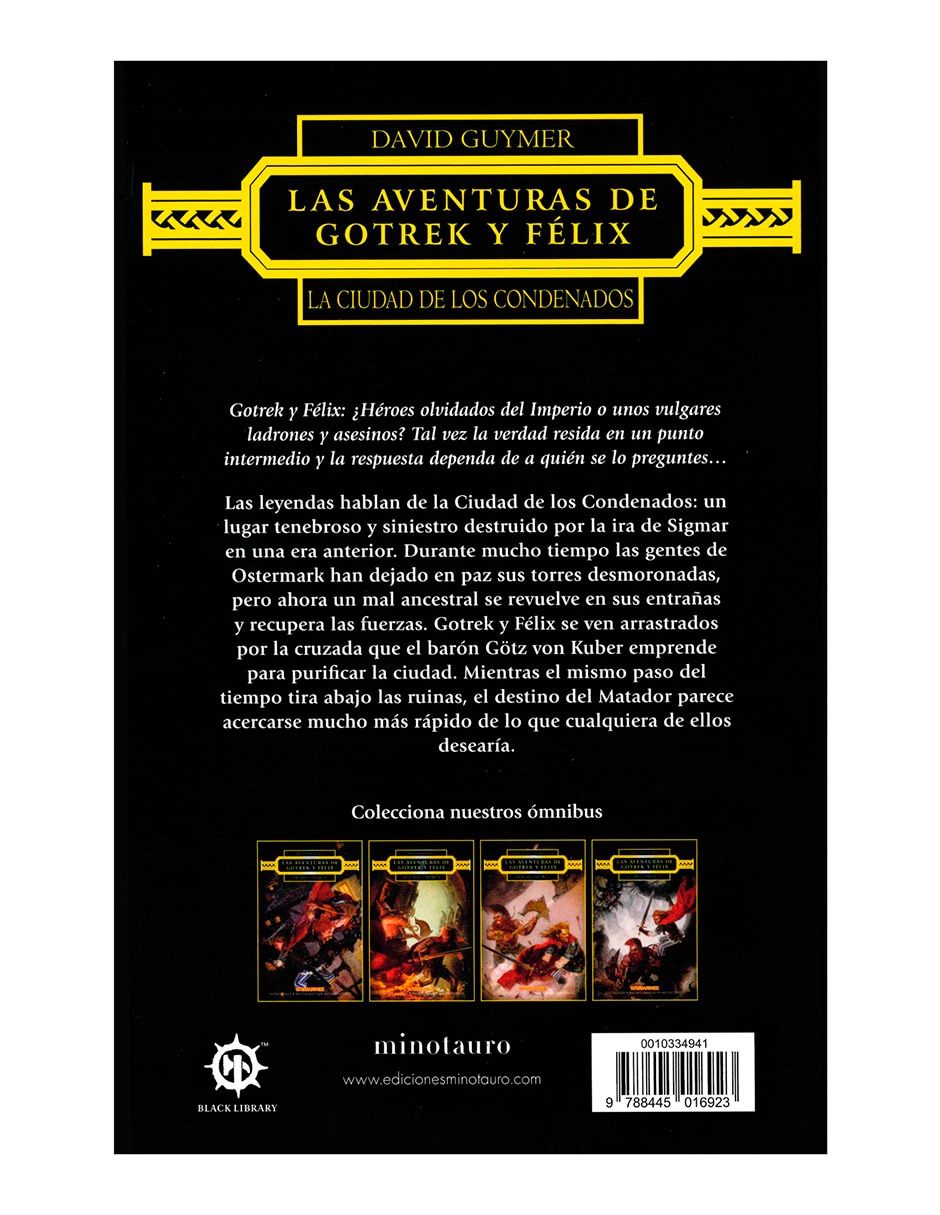 Libro Las Aventuras De Gotrek Y Felix La Ciudad De Los Condenados de David Guymer 2