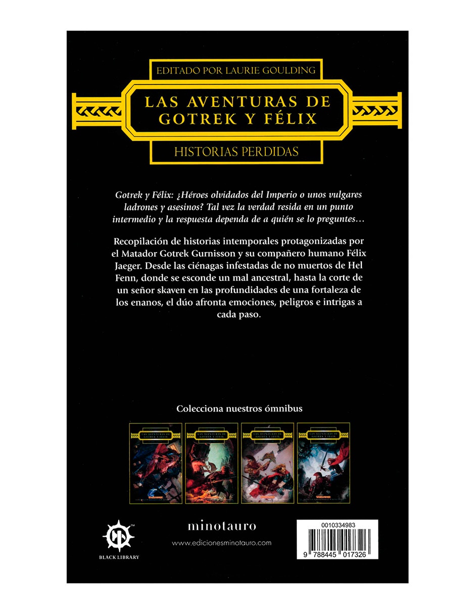 Libro Las Aventuras De Gotrek Y Felix Historias Perdidas de David Guymer 2