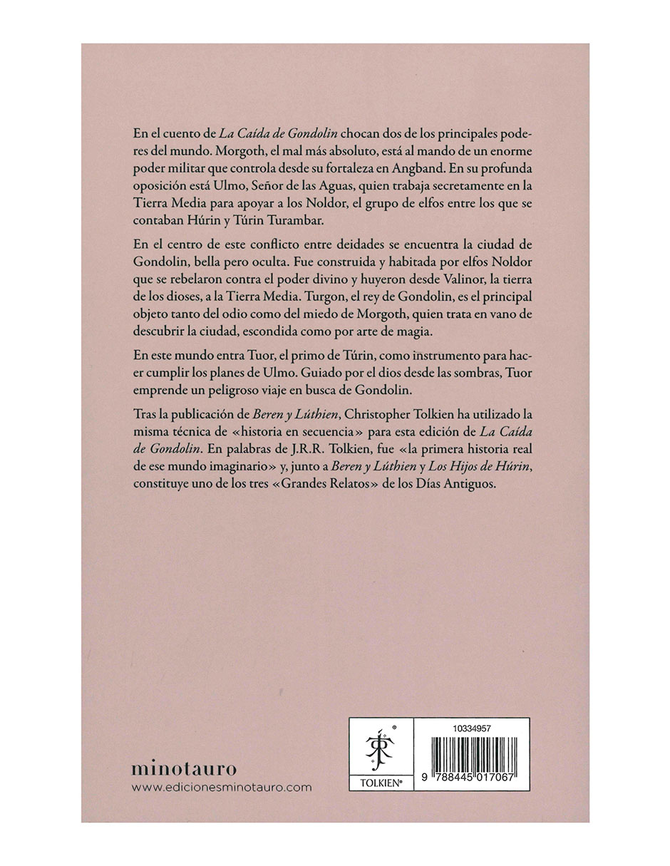 Libro La Caída De Gondolin de J.R.R. Tolkien 2