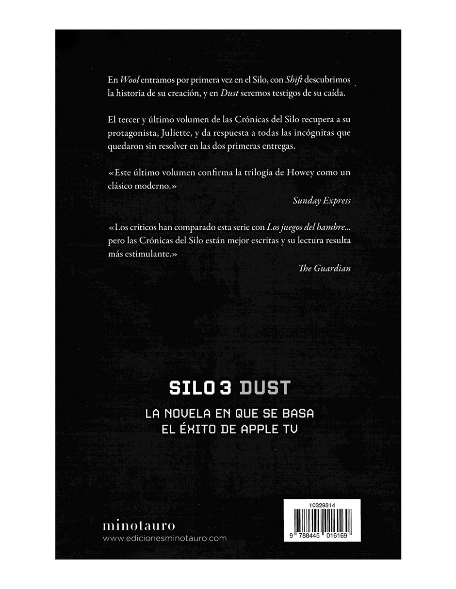 Libro Silo N03 Dust de Hugh Howey 2