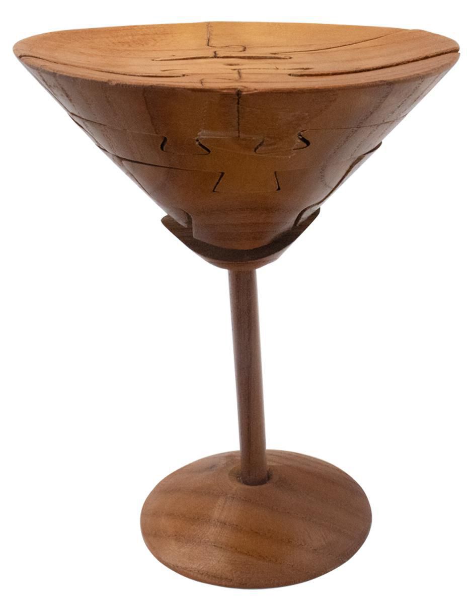 Rompecabezas Copa de martini con aceituna 10 piezas