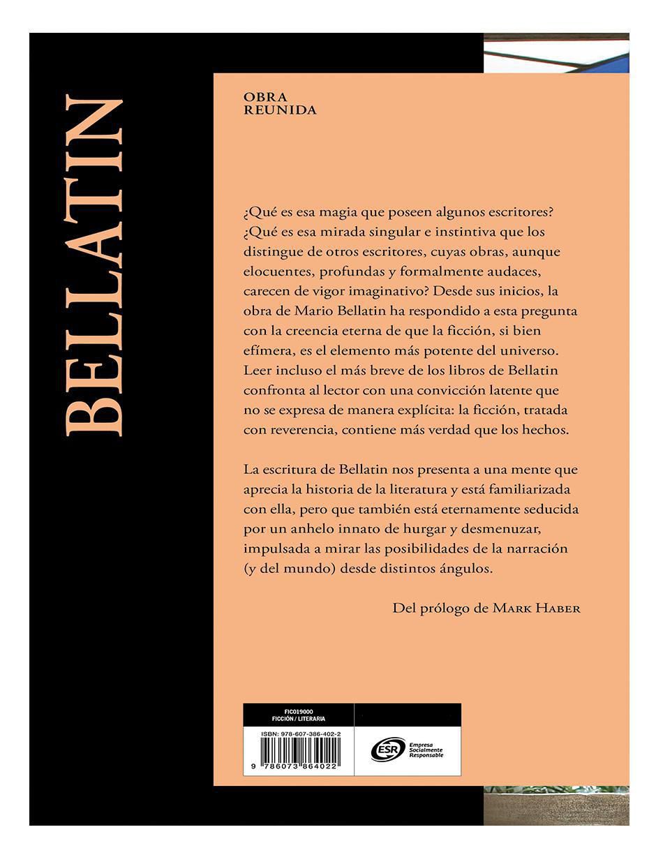 Libro Obra reunida de Mario Bellatin 3