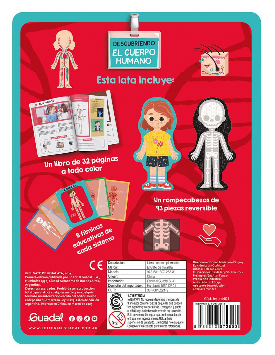 Libro Aventuras enlatadas: Descubriendo el cuerpo humano de Guadal 2