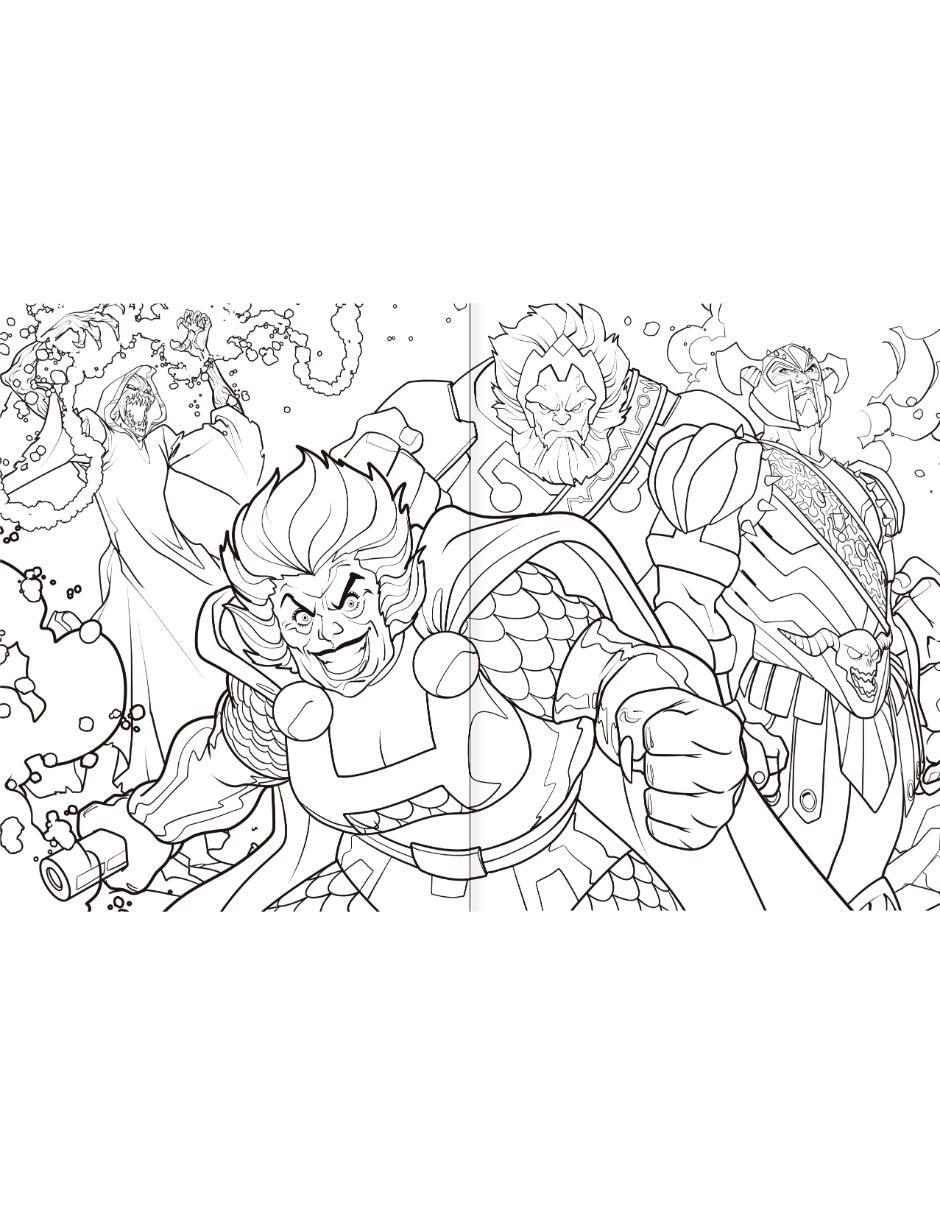 Libro colorear Supervillanos DC 3