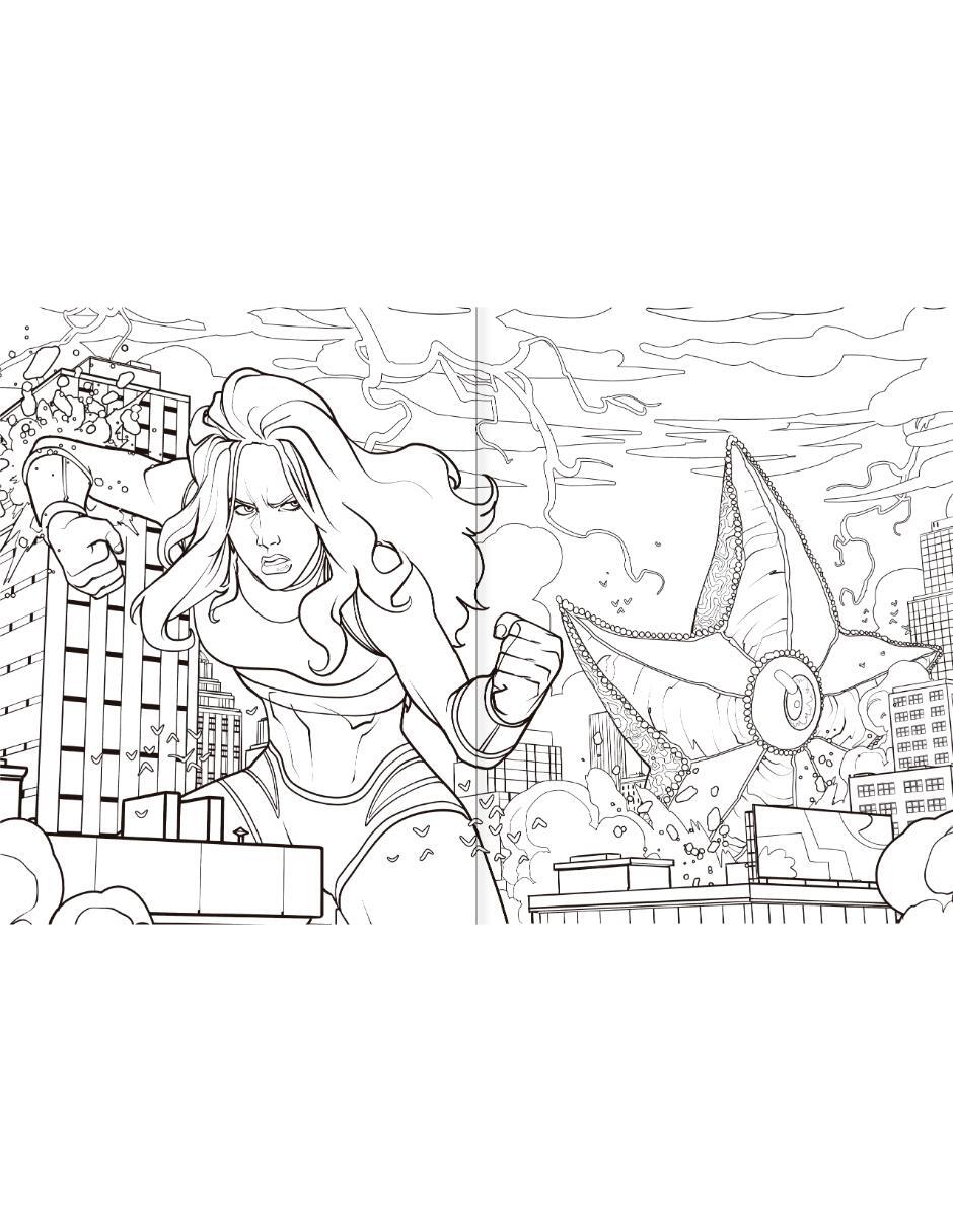 Libro colorear Supervillanos DC 4