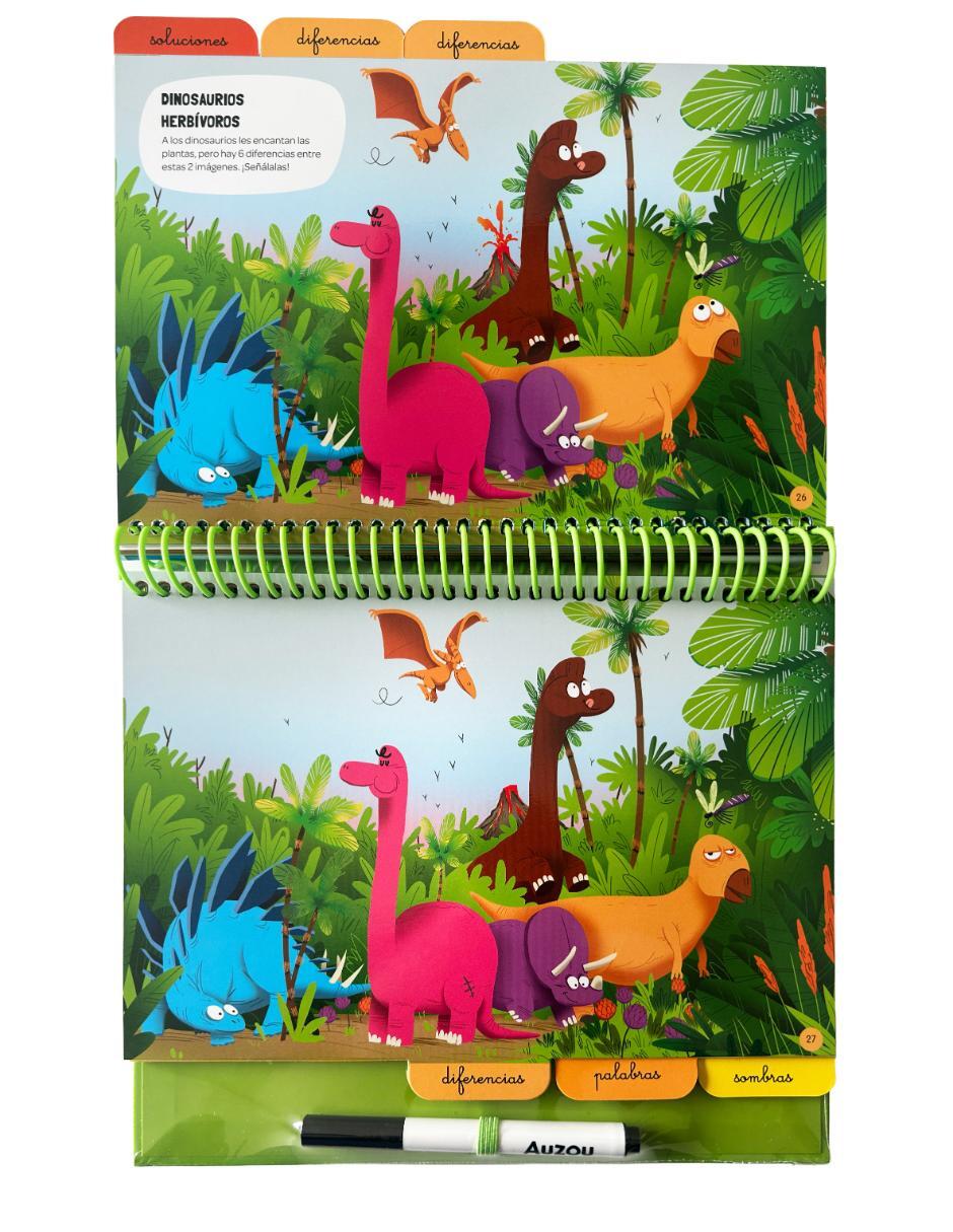 Libro 32 juegos en el país de los dinosaurios de Auzou 3